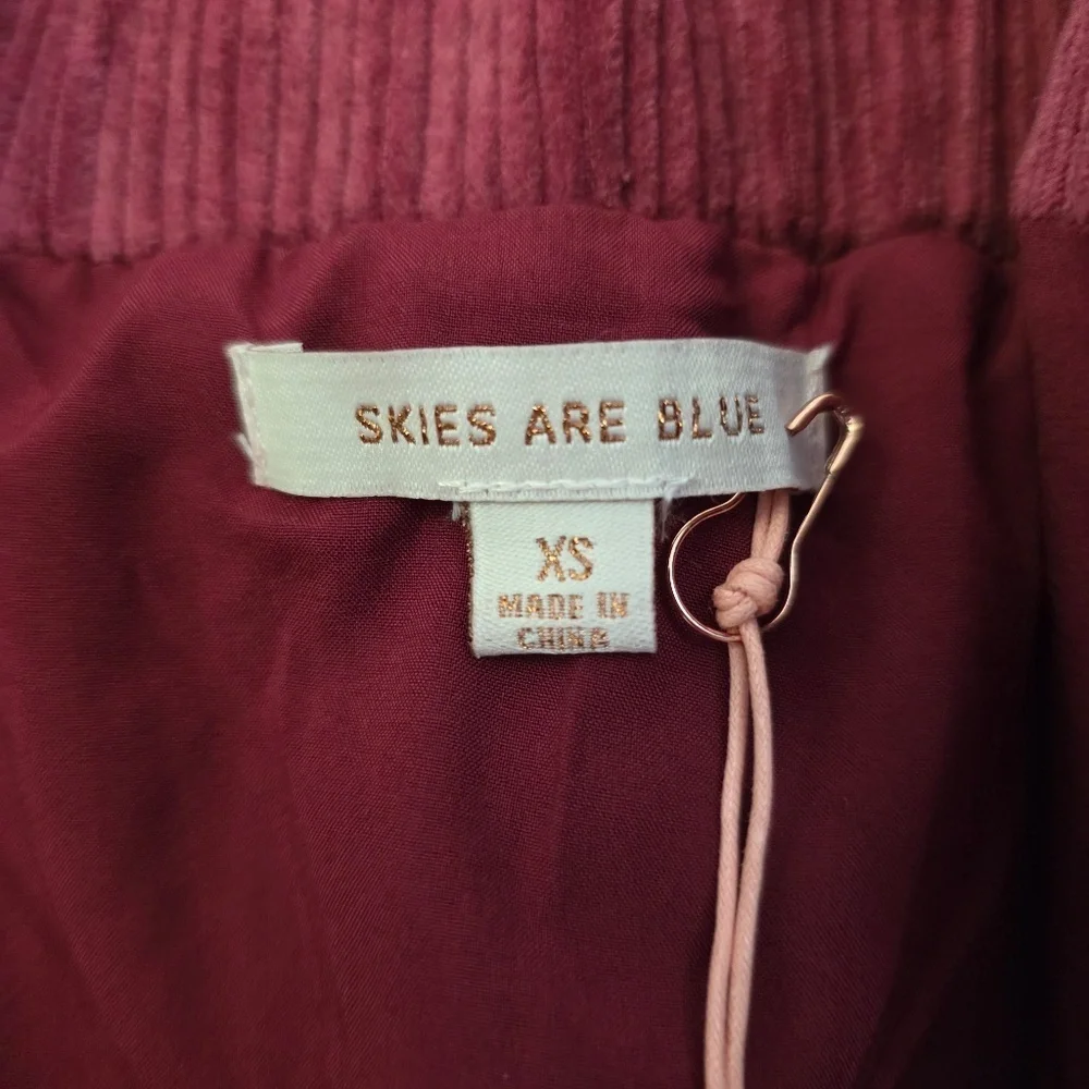 Corduroy Mini Skirt XS